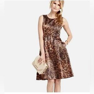 Lafayette 148 New York Leopard Print Dress NWOT Sz. 12